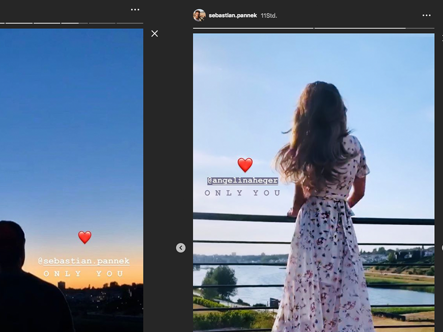 Es ist offiziell: Angelina Heger & Sebastian Pannek sind ein Paar
