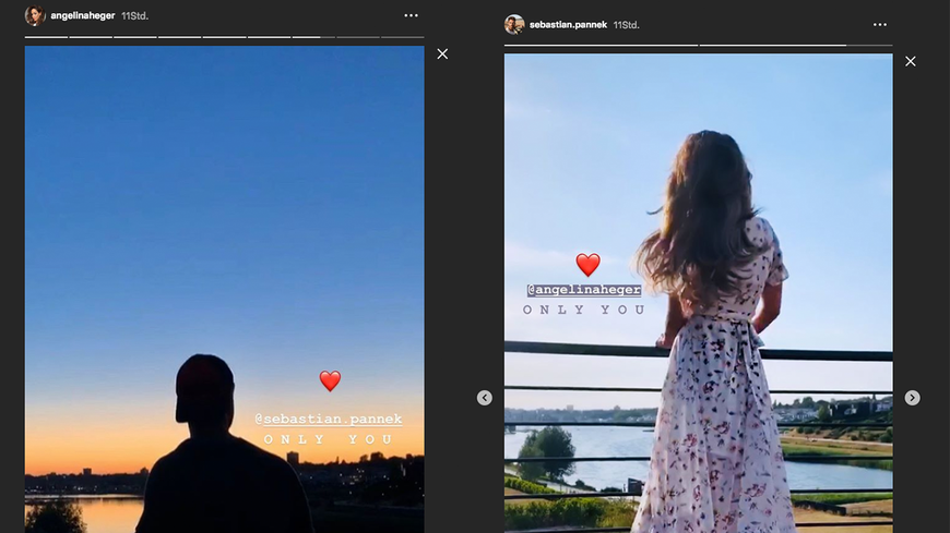 Es ist offiziell:  Angelina Heger & Sebastian Pannek sind ein Paar