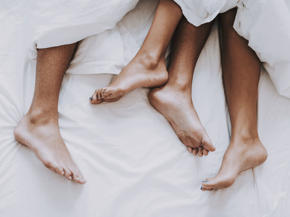 Pärchen im Bett